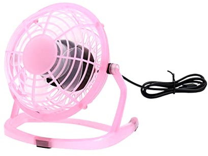 SECFOU Ventilador Mini Usb Ultra Silencioso Para Escritorio Ventilador Portátil De Mano Recargable Para Oficina y Hogar Color Rosa