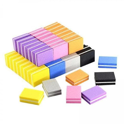 Generic 3x Lot de 100 Blocs Polissoirs à Ongles, Lime à Polir pour