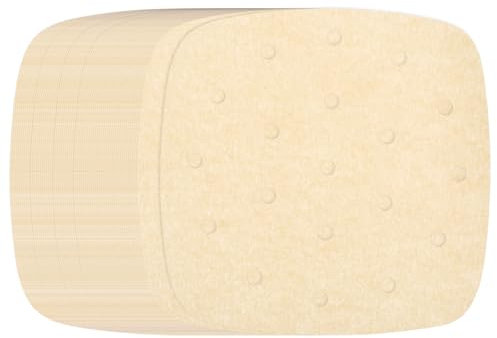sourcing map Lot de 400 doublures carrées en bambou pour friteuse à air comprimé de 15,2 cm avec trous - Antiadhésives et perforées - Papier sulfurisé jetable pour friteuses à air chaud - Marron