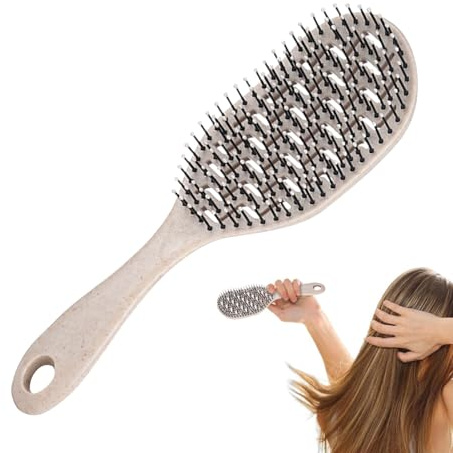 Cepillo para cabello grueso | Cómodo peine de masaje de pala, peine de limpieza, accesorios de peinado para hotel, diario, universidad, dormitorio, vacaciones, viajes
