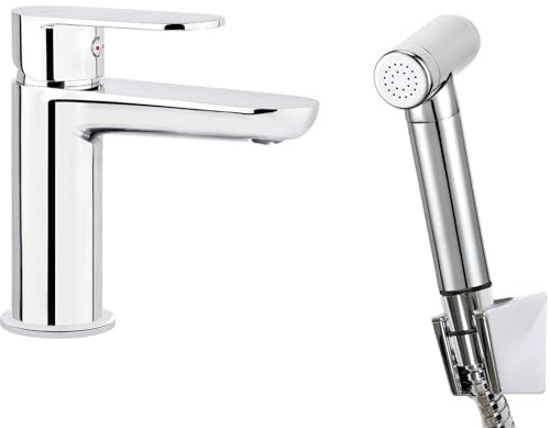 Mitigeur lavabo avec douche bidet finition chrome - Montain