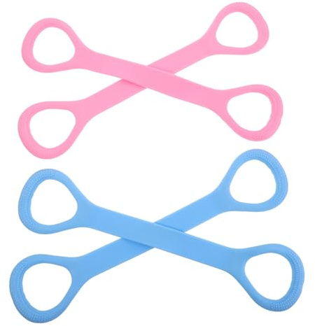 BESTonZON 4piezas Bandas De Tensión para Espalda Hombros Yoga Bandas Elásticas Resistentes para Entrenamiento Ejercicios De Estiramiento Gimnasio y Hogar