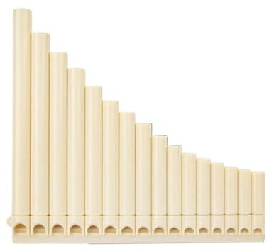 Professionelles Panflöten Blasinstrument Panflöte 18 Blasinstrument In C Tonart Für Anfänger Geeignet Mit Tragbarer Tasche(Beige)
