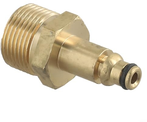 Adattatore filettato maschio M22 in ottone per idropulitrice, 220 bar, raccordo per tubo flessibile a connessione rapida, compatibile con MM, AR, Leach, Four Series (per AR)
