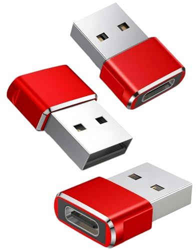 IZITEK USB to USB C Adapter,USBC Female to USB A Male Adapter,Type C Converter Charger for iPhone 17 Pro Max,16 15,Apple Watch iWatch S11 S10 SE,AirPods 3,iPad Mini Air,Samsung Galaxy S25,3 Pack