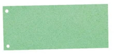 Esselte Trennstreifen aus Karton, 1/3 A4, 100 Stück, Überbreite, Grün, 100% recyceltes Papier, 20997