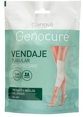 Genocure | Vendaje Tubular Compresivo Piernas y Muslos Delgados Ref. 40E | Soportes de rehabilitación, Edemas y Lesiones Articulares | 100 cm