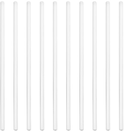 10Pcs Glass Stirring Rod Glass Stir Stick for Stir Hot Cold Beverages Cocktails Drinks Mixtures