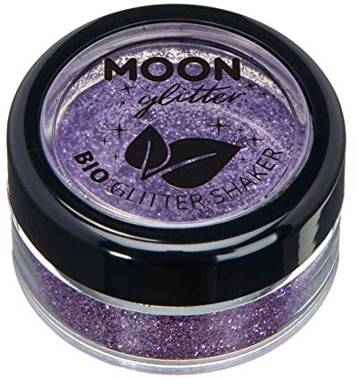 Biologisch abbaubarer Öko-Glitter von Moon Glitter - 100% kosmetischer Bio-Glitter für Gesicht, Körper, Nägel, Haare und Lippen - 5g - Lavendel