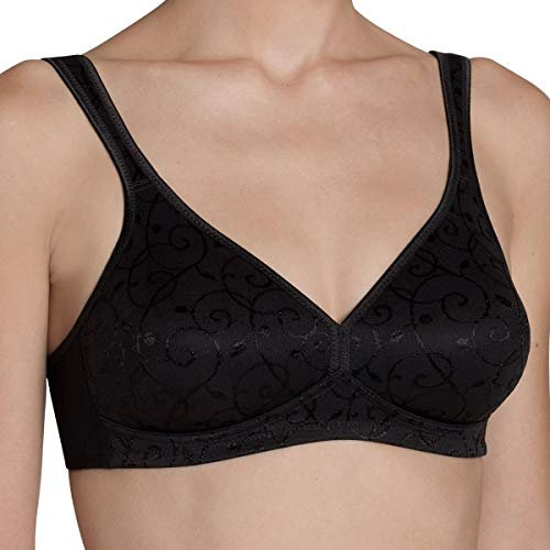 Triumph Womens Elegant Cotton N Bra, Black, 38D UK