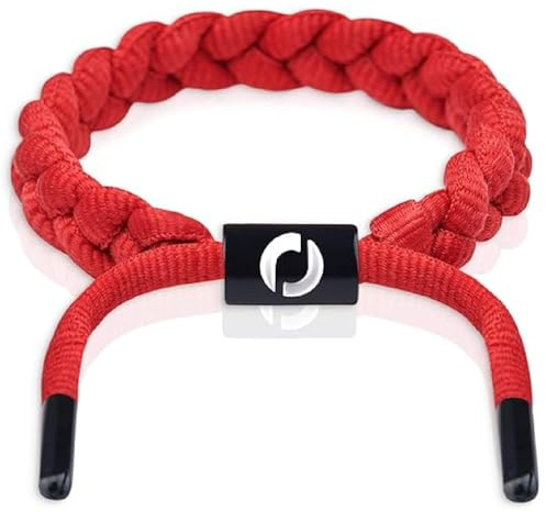 Mover Bracelets Paracord Adjustable Mens Wristband – Durable Waterproof Cord Bracelet, Scratch Proof & Quick Dry, Comfortable Fit for Any Wrist Size, Stylish Everyday Accessory for Men – Red