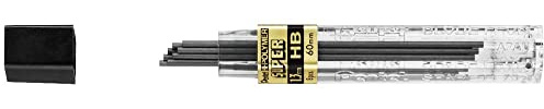 Pentel Druckbleistift Super Hi-Polymer 1,3 mm HB, Schwarz, 12 Stück