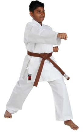 Itaki Karategi KYU - Fabric 230 gr/m2 - 100% Cotton - Baby Boys Karate Jujitsu Aikido Martial Arts, unisex_adult, Bianco, 4 (170 cm)