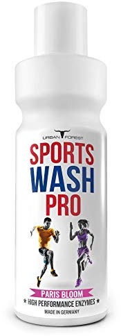 Vollwaschmittel für Outdoor,- Sport- & Funktionskleidung mit Geruchsentferner | Waschmittel für Sportbekleidung | Mikrofaser Sportwaschmittel | SPORTS WASH PRO | URBAN FOREST (1L) (PARIS BLOOM)