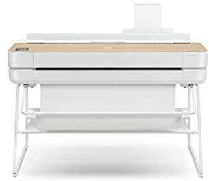 HP DesignJet Studio Wood Large Format Plotter Printer 36in up to A0, Mobile Printing, Wi-Fi, Gigabit Ethernet, Hi-Speed USB 2.0, 1-Year Warranty (5HB14A)