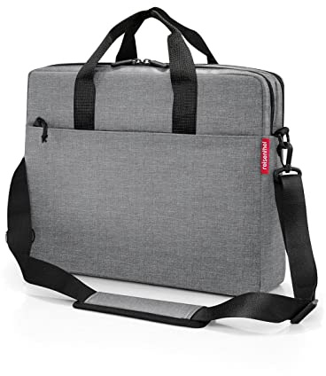 reisenthel workbag twist silver - einfache und funktionelle Arbeitstasche, Laptopfach, Schultergurt
