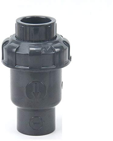 TANGJIANCHENG 20 mm 25 mm 32 mm 40 mm 50 mm Noir Upvcnon-Retour Flap clapet Anti-Retour Valve 20MM intérieure clapet Anti-Retour Verticale et Horizontale générale 1pc (Specification : Inner 20mm)