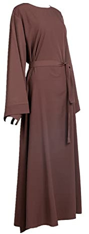 DOTBUY-SHOP Damen Muslim Lange Robe Muslimisches Kleid Ohne Hijab Naher Osten Dubai Türkei Arab Islamischer Ramadan Sommerkleid Gebetskleidung Abaya für Frauen