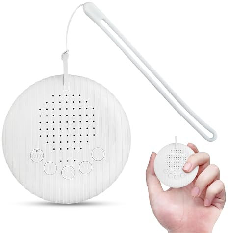 Lyknya – White Noise Machine Baby, Soundmaschine Baby mit 10 entspannenden Geräuschen, einschließlich weißem Rauschen und Naturgeräuschen, Timer, Speicherfunktion, tragbare white noise machine