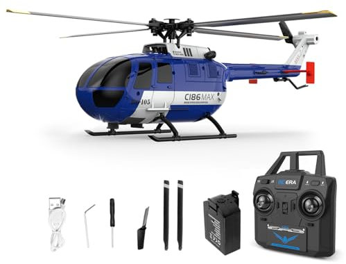 Hylukon Ferngesteuerter Hubschrauber, 2,4G RC Helikopter 6-Achsen-Gyroskop 4 Kanäle, Querruderfreier Helikopter mit Funktion zur optischen Flusspositionierung Niederspannungsalarm