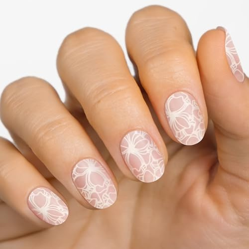 MOYOU LONDON halvhärdade gelnagelremsor – 20 st. Gelnagelfolier för en salongskvalitet – fungerar med alla UV-nagellampor, lätt att använda – laced with Attitude
