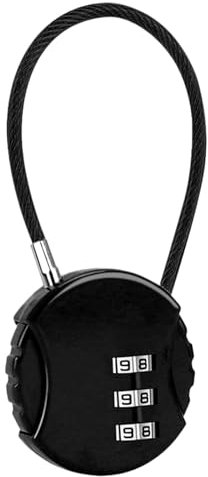 Lucchetto a combinazione - Lucchetto da viaggio | Lucchetto per bagagli | Serrature con codice | Piccola serratura a combinazione di rotonda | per zaini da viaggio, serratura a