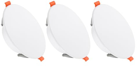 PATIKIL Paquete De 3 Placa De Cubierta De Resorte Para Agujeros En El Techo | De 134 mm / 5.3 De Diámetro, Blanco, Tapa Decorativa Para Recortar Agujeros De Downlight Y Montaje