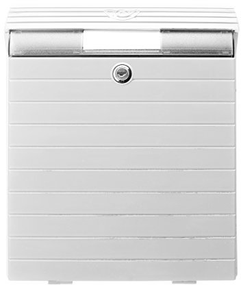 TATAY Cassetta Postale da Esterno, di Grandi Dimensioni, di Colore Bianco Lucido, Molto Resistente, a Tenuta stagna e Adatta per giornali e riviste.