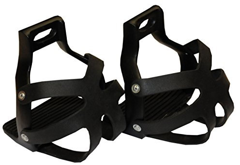 AMKA Distanzsteigbügel - Steigbügel mit Korb Hiker-Wanderreit Steigbügel Distanzbügel Sicherheitssteigbügel Farbe: schwarz