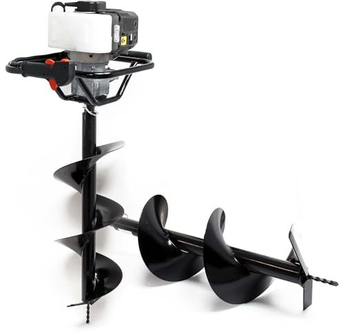 Wiltec Mototrivella a benzina, 1,4kW e 52cm³ motore a benzina, incl. coclee 250mm e 300mm