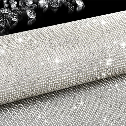 Beadsland Bling Selbstklebende Strasssteine Glitzer 40x24cm (Kristall) | Kristall Strass Aufkleber,DIY Geschenke,Auto Dekoration