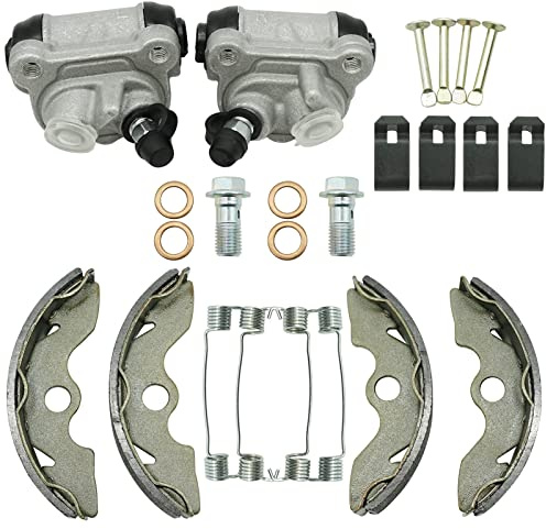 M MATI Front Brake Wheel Cylinders & Shoes for Honda FourTrax Recon 250 TRX250 1997-2021 (Left&Right) TRX250TE/TRX250TM 45370-HM8-B41 45350-HM8-B41 06450-HC4-900