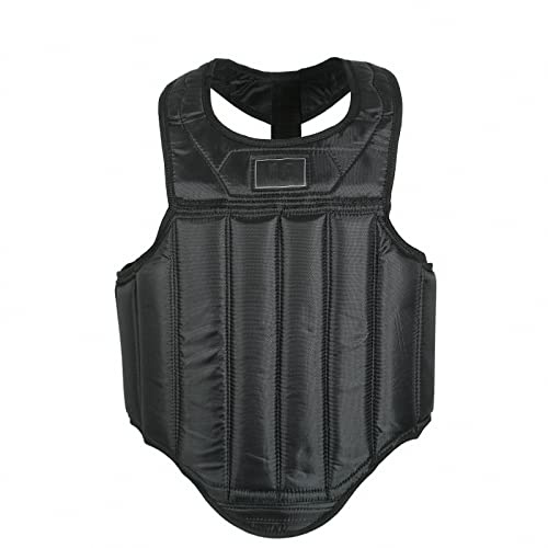 MAOTN Protezione Torace Adulti Boxe Sanda,Petto Guardia Combattimento Muay Thai da Allenamento Leggera e Confortevole Corpetto Protettivo competitivo Traspirante per Taekwondo,Black,XXL