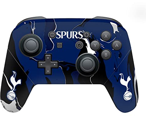 Head Case Designs Officially Licensed Tottenham Hotspur F.C. Marble Logo Art Vinyl Sticker Gaming Skin Decal Cover Compatible With Nintendo Switch Pro Controller