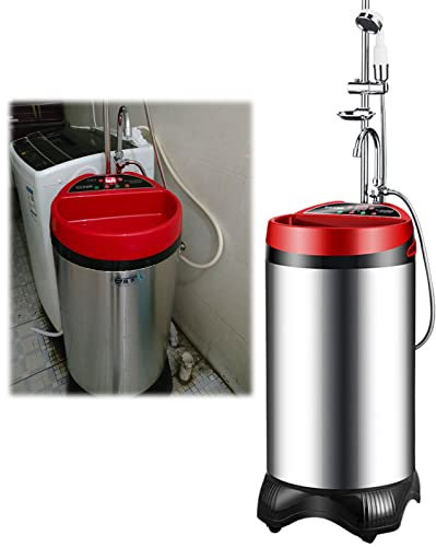 CUPLES Chauffe-Eau Électrique à Acier Inoxydable 2000W, 100L Stockage d'eau Chaude Instantanée Chauffe-Eau, Chauffe-Eau avec réservoir d'eau, 220V, 100L, Bleu, Rouge (Color : Rouge)