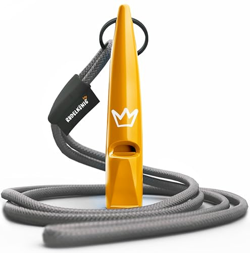 Rudelkönig Fischietto per Cani Richiamo - Fischio per Cani Addestramento Professionale - Fischietto Cani con Cinturino Regolabile
