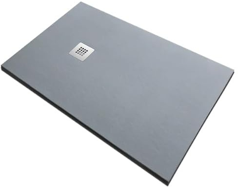 SOLIDSTONE | Piatto Doccia in Marmoresina, Tutto pieno, H 2,8cm, Grigio (70x90)