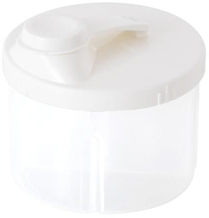 Baby Formula Container Milk Powder Dispenser with Snap- Lid for Travel Outdoor, Formula Powder Pot 4 Compartment Rotatable Milk Powder Container Portable Milk Powder Storage Nut Snacks Box