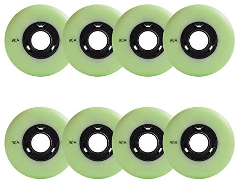 Generisch Rollschuh Skating Räder Indoor/Outdoor Inline Skate Rollen Räder 90A Flash 72mm 76mm 80mm Leuchtender Flash Inline Ersatzrad LED 8er Pack