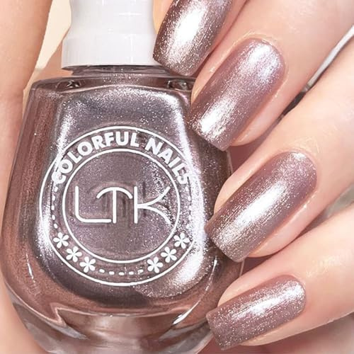 Glitter Nail Polish, Diamond Glitter Quick Dry Nail Polish No UV Lamp Curing, Long Lasting, Chip Resistant, Non-Toxic, Quick Drying, Salon Manicure, at Home (28#Rose Pink)