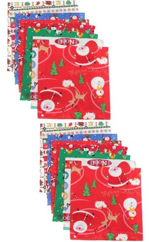 DIYEAH 16stücke Weihnachtsstoff Aus Baumwolle Für Patchwork Quilting Und Handarbeiten Vielseitig Einsetzbar Für Dekoration Und -projekte
