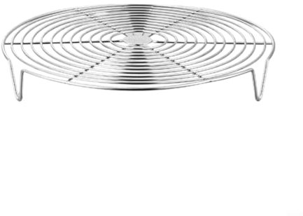 Griglia in acciaio inox per cottura a vapore e raffreddamento, funziona con pentole, padelle e wok (28 cm)