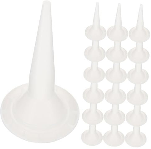 Holibanna 50pcs Caulking Nozzle Tips Extension for Caulking Gun Caulk Nozzle Applicator Caulk Glue Head for Epoxy