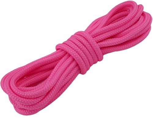 PPM Seil 4mm – 10m, 20m, 30m – 33 Farben – leicht, reißfest, UV-beständig, wetterfest – für DIY, Outdoor, Basteln, Hundeleine, Garten – Polypropylenseil von Ropes and More (Fluorpink, 10m)