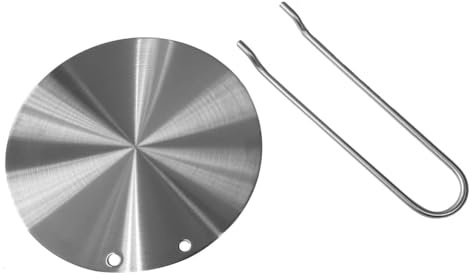 FIGEVIDA Disco Diffusore Adattatore per Piano cottura ad Induzione Universale Acciaio Inossidabile 24 cm Lavabile in Lavastoviglie 00486