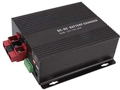 Chargeur de Batterie DC à DC Contrôleur Solaire 12 V 30 A Chargeur de Voiture Automatique avec Connexion Application Mobile pour Camping-Car, Bateau, système d'alimentation Hors