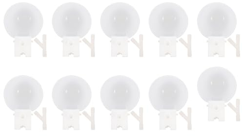 HOMSFOU 10 Piezas Comedero Automático de Agua para Pollitos, Alimentación para Codornices y Patitos, Plástico de Color Claro 9.5 Mm, Accesorio para Jaulas, Suministros para Pájaros
