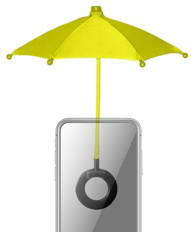 Phone Umbrella - Flexible Angle Portable Protector, Outdoor Phone Umbrella Sun Shade with Anti-Glare Suction, Daily Cycling Mount, Riding Accessory, Travel Gear for Pool Men Women Teens