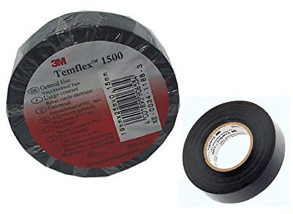 Nastro isolante Temflex 3M nero 19 mm x 25 m 78565