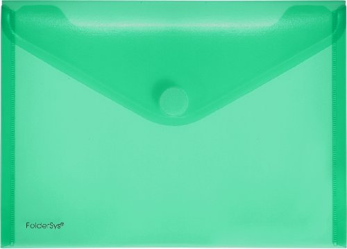 FolderSys Dokumententaschen, DIN A5 quer, Klett, grün, VE 100 St., 40102-54